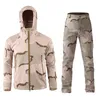 Lurker Shark Skin Soft Shell Giubbotti Uomo Uniforme militare Giacca tattica Cappotti in pile impermeabili Tuta mimetica giacca a vento 201111