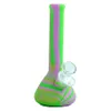 stile bicchiere Bong Fumare pipa ad acqua tabacco dab rig per fumo vaporizzatore a cera secca per erbe portatile con ciotola in metallo rimovibile