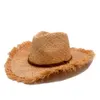 Fashion Men jazz Cowboys Hats Best Mens Western Nature Raffia Straw hat New Women Cowgirls roll-up Summer Sun Caps Y200714