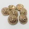 Gold Silver Color Metal Lion Style Buttons Alloy Garment Accessories Diy Material Sy Accessories Wedding Craft Supplies Gratis frakt