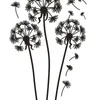 Wandaufkleber, große fliegende Löwenzahnpflanze, Vinyl-Wandaufkleber, Heim-/Wohnzimmerdekoration, Kinderzimmer, abnehmbare Wandkunst, AY015 201130