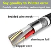 USB 2.0 A Male to B Male Print Cable 1.5m B Pure Copper Black Square Mouth Printer Data Cable