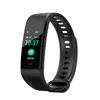 Y5 Smart Armband Hjärtfrekvens Blodtrycksmonitor Tracker Fitness Tracker Smart Wristband Vattentät Smart Watch Pedometer