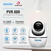 카메라 휴머노이드 추적 Escam PVR008 보안 WiFi 카메라 2MP 1080P 무선 PTZ 모션 감지 P2P 미니 IP1