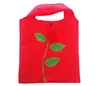 Rose Flower Shape Foldable Storage Bag Handbag Eco Reusable Environmental Shopping Bags Folding Grocery Large Bag RRF13629