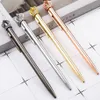 Diamond Crown Pendant Metal Pen Ballpoint Pen Advertising Pen Custom Logo Stationery Whole School Supplies Lettering Engraved 5923167