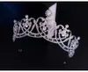 2021 Novo Vintage Barroco Barroco Tiaras Acessórios Prom Headwear Impressionante Sheer Cristais Casamento Tiaras e Coroas 1910