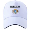 Somalia Hat DIY Darmowe Niestandardowe zdjęcie Nazwa Numer Som Cap Nation Flag Soomaaliya Republika Federalna Somalii Drukuj tekst Czapka z daszkiem J1225
