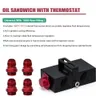 PQY - Oliefilter Sandwichadapter met in-line olie Thermostaat An10 Montage Olie Sandwich Adapter PQY5672BK