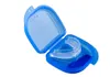 Stoppen Sie Schnarchen-Lösung Anti-Schnur-Mundstück weiche Silikon-ABS-Gute Nacht schlafende Apnoe-Guard-Bruxismus-Tablett-Schnarchen von DHL