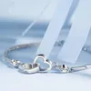 Bangle Bracelet Jewelry Fashion Durable Eye-catching Delicate Women Double Heart For Lover Hand Chain