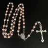 Paquete de 3 unidades de cuentas de perlas de vidrio de 6mm, rosario de perlas, rosa, azul, rojo, blanco disponible 8436446