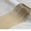 Tape in Ombre Hair Extensions PU Skin Hair Weft Balayage Color 8 Light Brown To 613 Blonde Color 50g 20pcs per Package6052186