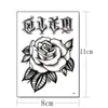 10 Stücke wasserdichte temporäre Tattoo -Aufkleber Hand Blume Rose gefälschter Blitztattoo Arm und Fuß Rücken Körper Kunst Mädchen Frau M7083367