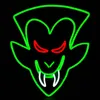 Maschera da vampiro Insegna Lampada di Halloween per casa Bar Sala da pranzo Decorazione per feste Festival Atmosfera Puntelli Neon in plastica LED 12 V Insegna al neon super luminosa Illuminazione natalizia