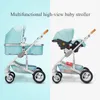 عربات الأطفال# فاخرة الأطفال العربة High Landview 3 في 1 Proportable Pushchair Comfort Born