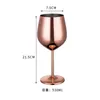 Розовое золото цветное шампанское стекло 304 из нержавеющей стали коктейль чашки большого размера красный винный чашка новое поступление 22zy2 l1