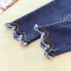 JUJUAND Ripped Skinny Pencil Jeans Woman Plus Size High Waist Mom Stretch jeans Ladies Denim Pants Trousers Women jeans 201105