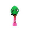 Silicone Gas Mask Luminous Bong Water Straight Type Shisha Acrylic Smoking Pipe Assembled Silicone Hookah Tobacco Tubes