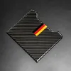 Carbon Fiber Rear Armrest Storage Box Panel Cover Trim Car Sticker for Mercedes C Class W205 C180 C200 GLC Accessories
