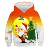 Santa Claus Hoodies Merry Christmas Sweatshirts Baby Boys Girls Clothes Kids Fashion Tops Coat Style Children Clothing 220115