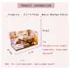 Doll House Furniture Diy Miniature Wooden house Miniaturas Dollhouse Toys For Children Birthday Gifts Assembly Toys LJ201126