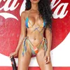 Projektanci mody kobiety mini brazylijski strój kąpielowy bikini żeńskie stringi stanik stanik bra pływanie dama seksowna kostium kąpieli młody G5473293