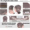 Intalienisch Yaki Short Bob Human Hair Perücke für Afro American Frau Gluless Full Spitzen menschliches Haar Kurzes gerade Perücke mit vollen Pony Per7556288