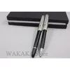 Wakaka-serie van Cap Black Silver Roller Ball Monte Briefpapier Balpen 201111