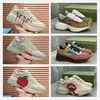 Scarpe casual vintage stivali Rhyton top Sneaker designer Motivo a quadri Piattaforma Pelle scamosciata classica Sport Skateboard Scarpe da donna Uomo Donna Sneakers con scatola