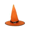 Halloween LED Knipperen Hoeden Volwassen Performance Heks Hat Party Decoratie Bandage Cap Mode Props Prom Levert 4 5cy D2