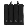 Utomhussport Tactical Mag AK Double Magazine Pouch Bag Backpack Vest Gear Accessory Holder Catron Clip Pouch No11-571