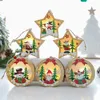 Sneeuwman Santa Claus Houten LED Licht Huis Kerstdecoratie voor Home 2020 Navidad Natal Gelukkig Nieuwjaar Xmas Gifts