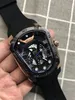 새로운 고품질 AA3A Phantoms 전사 남자 시계 패션 브랜드 럭셔리 시계 캐주얼 고무 스트랩 남성 스포츠 손목 시계 207K