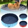 Fällbar hund Swimmingpool PVC Pet Bad Badkar Badkar Husdjur Sommarbad Pooler för hundar Katter Kids Drop Shipping LJ201201