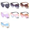 Nieuwe Special Rimless Cateyes Sexy Women Sunglasses Nieuwheid Big OnEpiece lenzen met Fulgurous Bars Side Fashion Lady Eyewear5053810