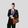 Famoso designer BULUO Marche Uomo Business Valigetta PU Borse a tracolla in pelle per borsa per laptop da 13 pollici Borsa da viaggio grande 6013 220124