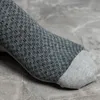 Erkek Çorap Kış Erkek Ropa 5 Çiftler / grup Casual Nefes Izgara Pamuk Sıcak Uzun Tüp Erkekler İş Loafer'lar Sokken Chaussette Homme