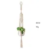 9 stijlen handgemaakte touw bloem pot net tas tuin decoratie plant opknoping mand macrame planten hanger houder touw 75cm tot 110cm