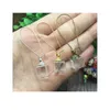 Colgantes 5pcs 10/13/15 mm Cubo Burbuja cuadrada de joyas de un hoyo Encuentra globo de cubierta de botella de vidrio hueco para anillo de aretes bbyqai