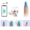 O2Nails V11 Nail Art Utrustning Maskin Mobil Nails Salon Smart DIY WIFI Funktionsoperation Bärbar nagelskrivare DHL231A