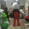 Profesyonel Kırmızı Mavi Panda Maskot Kostüm Cadılar Bayramı Noel Fantezi Parti Elbise Karikatür Karakter Suit Karnaval Unisex Yetişkinler Kıyafet