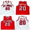 Niestandardowe retro # 20 Chris Mullin Koszykówka Jersey Męskie szyte białe czerwony Dowolny rozmiar 2xs-5XL Nazwa i numer Najwyższej jakości