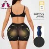 Women Low Waist Underwear Sponge Pads Body Shapers Hips Up Belly Slim Fake Ass Pants Padded Shapewear Panties Hip Pads Plus Size3514041