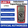 UNI-T Modern professionell kapacitansmätare Ohmmeters kondensatorns motstånd Diode Continuity Buzzer UT601 UT603