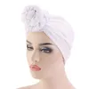 Vrouwen knopen motorkap cap hijab zachte tie mode moslim tulband hoed Arabisch hoofd wrap sjaal long haar solide hoofdband32916953989596