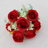 Bruiloft Romantische Rose Boeket Bruid Bruids Bruidsmeisje Kunstbloemen Valentijnsdag Wedding Party Home Flower Decoration RRA11207