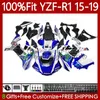 Bodywork OEM para Yamaha Movistar azul yzf-r1 yzf1000 yzf r 1 1000cc yzfr1 15 16 17 18 19 Faitings 104no.32 yzf r1 1000 c 2015 2015 2017 2018 2019 2019