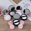 Opslagflessen potten 7-styles draagbare plastic poeder doos lege losse pot met zeef spiegel cosmetische sifter jar reis make-up container
