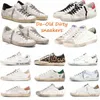 Fashionable style Italy Brand Shoe Baskets Casuals Sneakers Sequin Classic White Do-old Dirty Designer Super star Man Women Casual Shoes